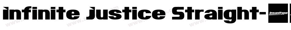 Infinite Justice Straight字体转换